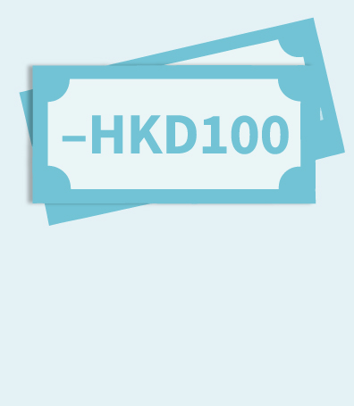 Enjoy HKD100 instant discount